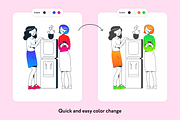 Giply Office Illustrations, a Finance Illustration by Welovegraphics (Thumbnail 5 of 7)