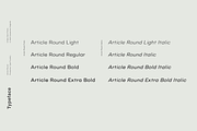 Article Round - A Geometric Typeface, a Sans Serif Font by Cassandra Cappello (Thumbnail 2 of 8)