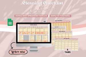 Cleaning Checklist For Families