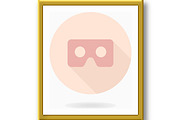 Fine Flat Icon With VR Logo, an Icon by FineArtStudio (Thumbnail 2 of 3)