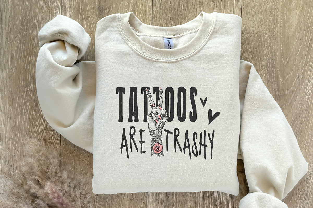 Tattoos Are Trashy PNG, funny png, an Illustration by SharpMarketplace (Photo 8 of 9)