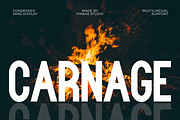 Carnage - Bold Condensed Sans Font, a Sans Serif Font by Pian45 Studio (Thumbnail 1 of 6)