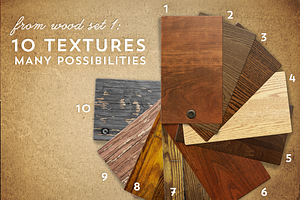 50 Wood & Leather Textures