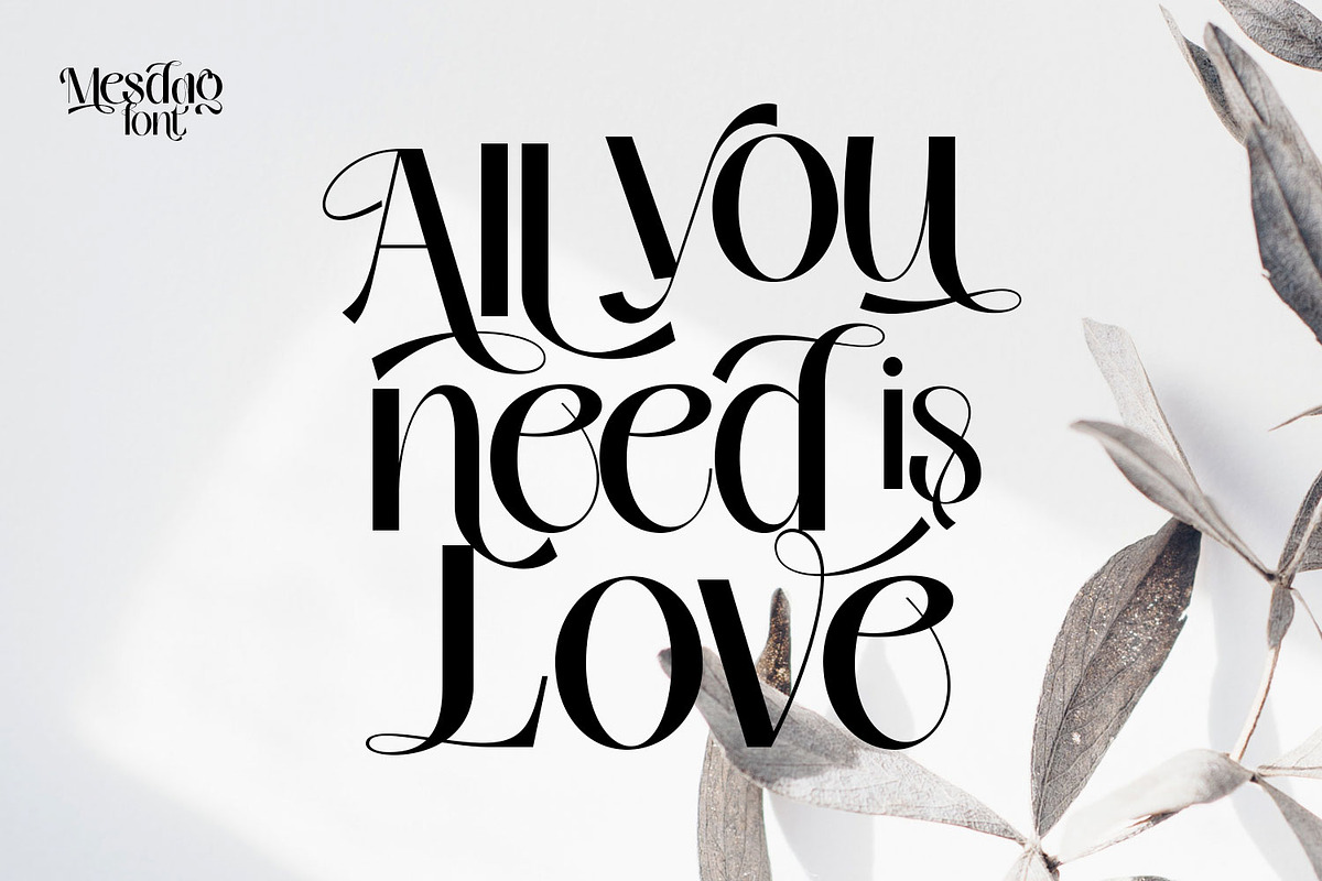 Mesdag Font - unique and chic family, a Sans Serif Font by creativemedialab (Photo 2 of 14)