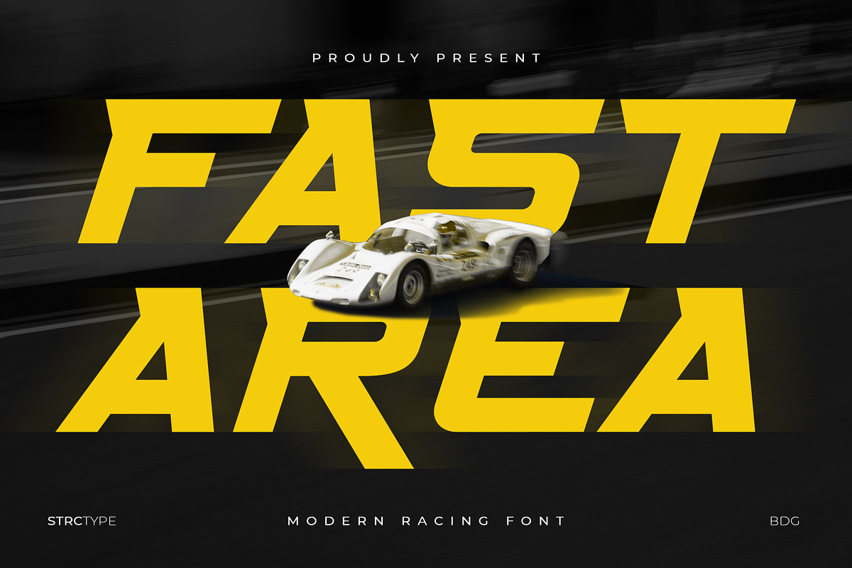 Fast Area - Sport Racing Font, a Sans Serif Font by StoricType (Photo 1 of 16)