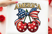 Faux Yarn Patriotic America Cherry, an Illustration by designcity5 (Thumbnail 3 of 9)