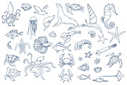 Vector sea creatures, an Object Graphic by CARROTDESIGN (Thumbnail 2 of 6)