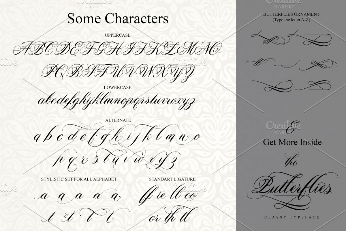 Butterflies, a Script Font by beeART (Photo 10 of 10)