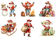 Funny Santa Claus for the 4th of Jul, an Illustration by DreamArtGraphic (Thumbnail 5 of 5)