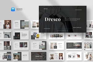 Fashion & Clothing Keynote Template, a Presentation Template by fluffstudio