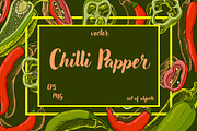 Chilli Papper, a Food Illustration by Elena Mykhailenko (Thumbnail 1 of 4)