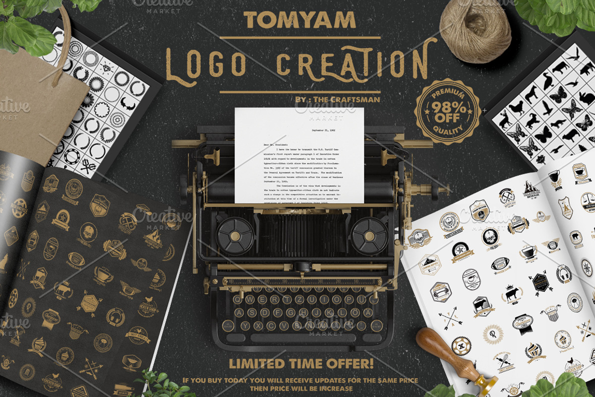 Logo Creation Kit, a Branding & Logo Template by The Craftsman (Photo 1 of 71)