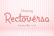 Rectoverso - Retro Script, a Script Font by Almeera Std (Thumbnail 1 of 10)