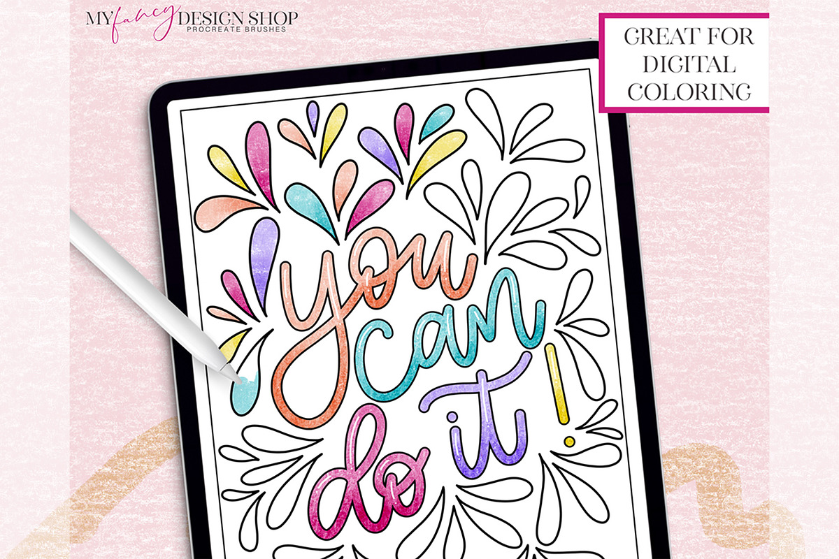Procreate Crayon Texture Brushes, a Brush Add-On by My Fancy Design Shop (Photo 9 of 11)