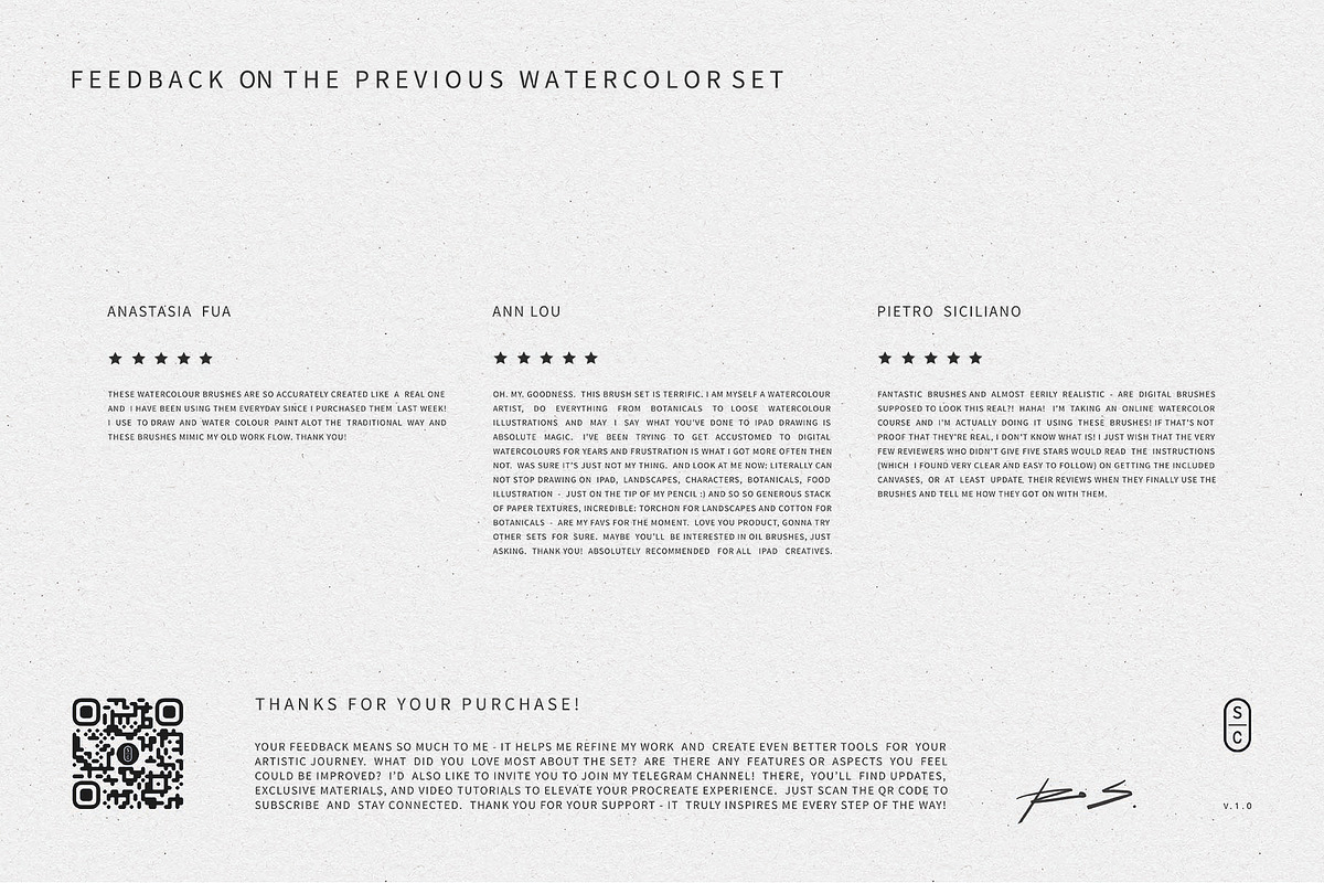 Watercolor for Procreate App, a Brush Add-On by Roman Striga (Photo 8 of 9)