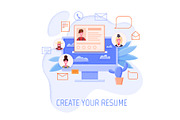 Vector Job Agency Set, a Person Illustration by Zonda (Thumbnail 9 of 13)