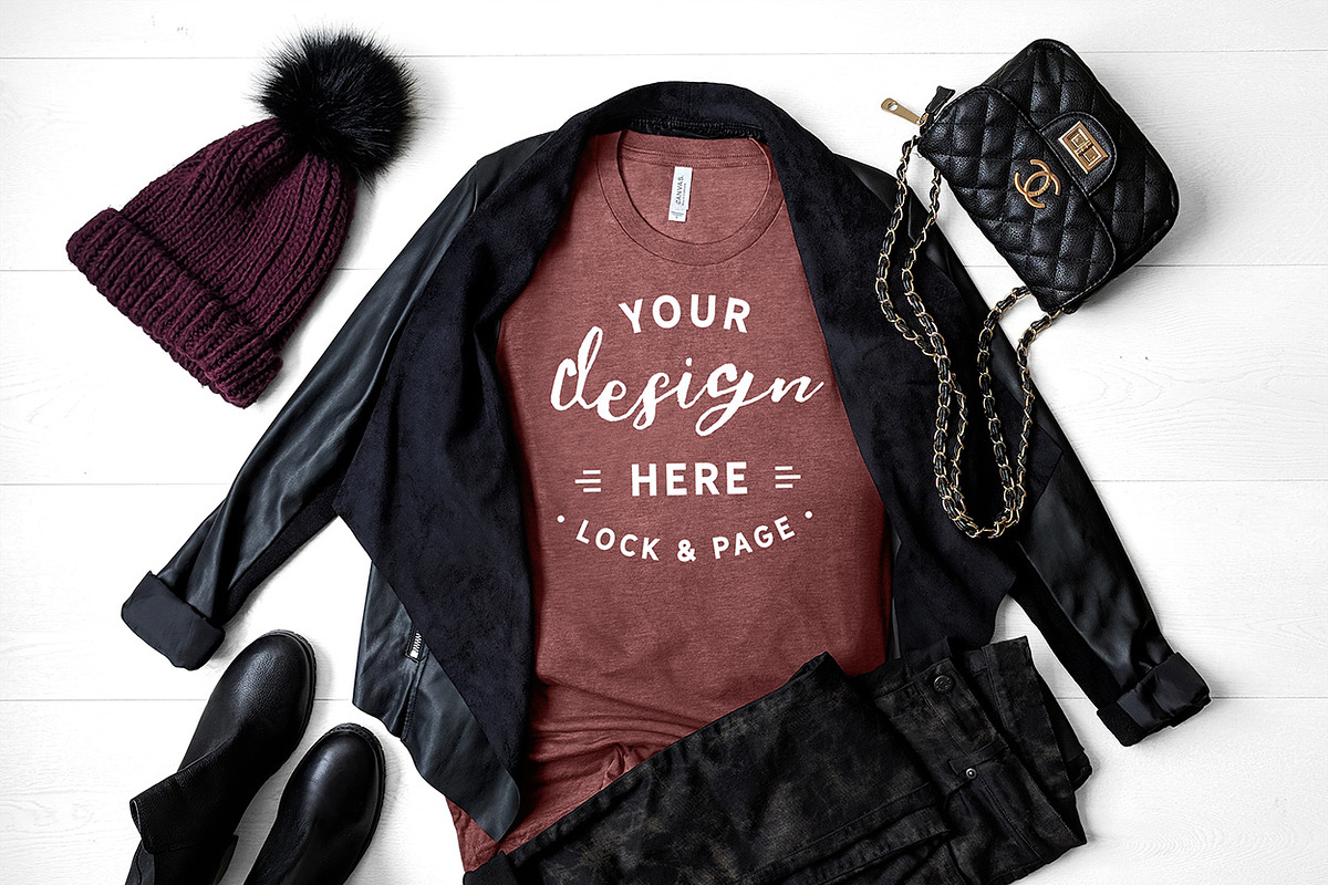 T-Shirt Mockup Bundle Bella Canvas, a Shirt Mockup by lock and page (Photo 42 of 71)