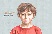 Poster Sketch Photoshop Action, an Action Add-On by MRI STUDIO (Thumbnail 1 of 12)