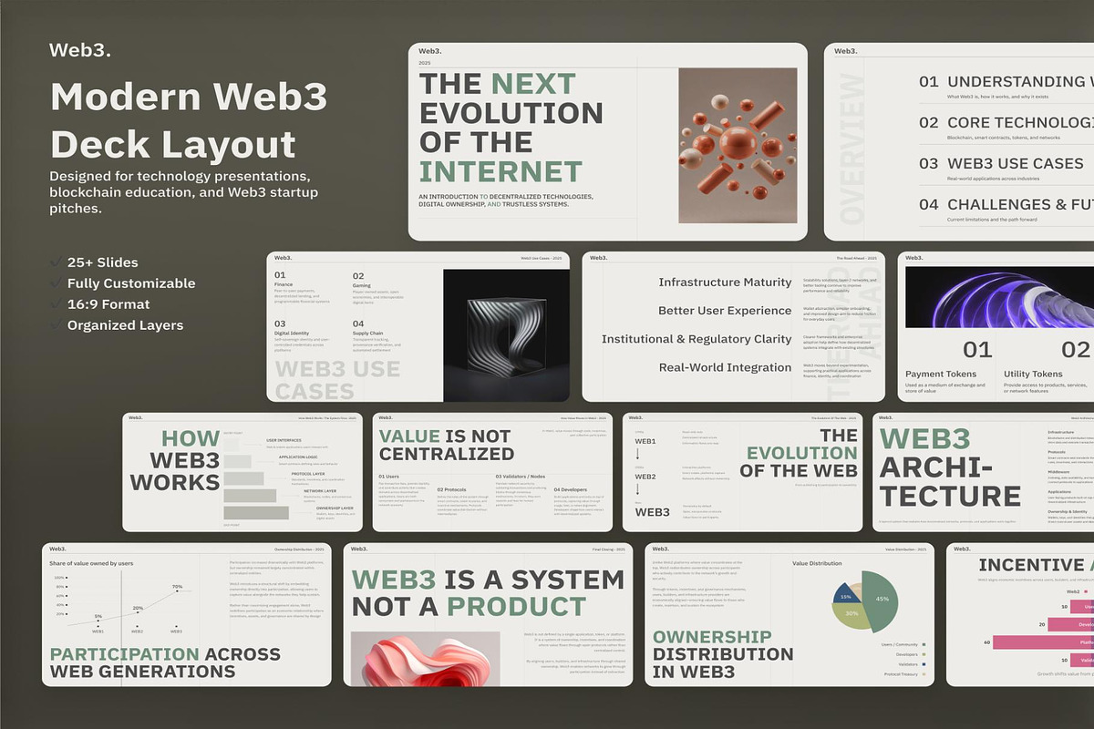 Web3 Blockchain Crypto Startup, an UI Kit Template by Creative Perspective (Photo 3 of 7)