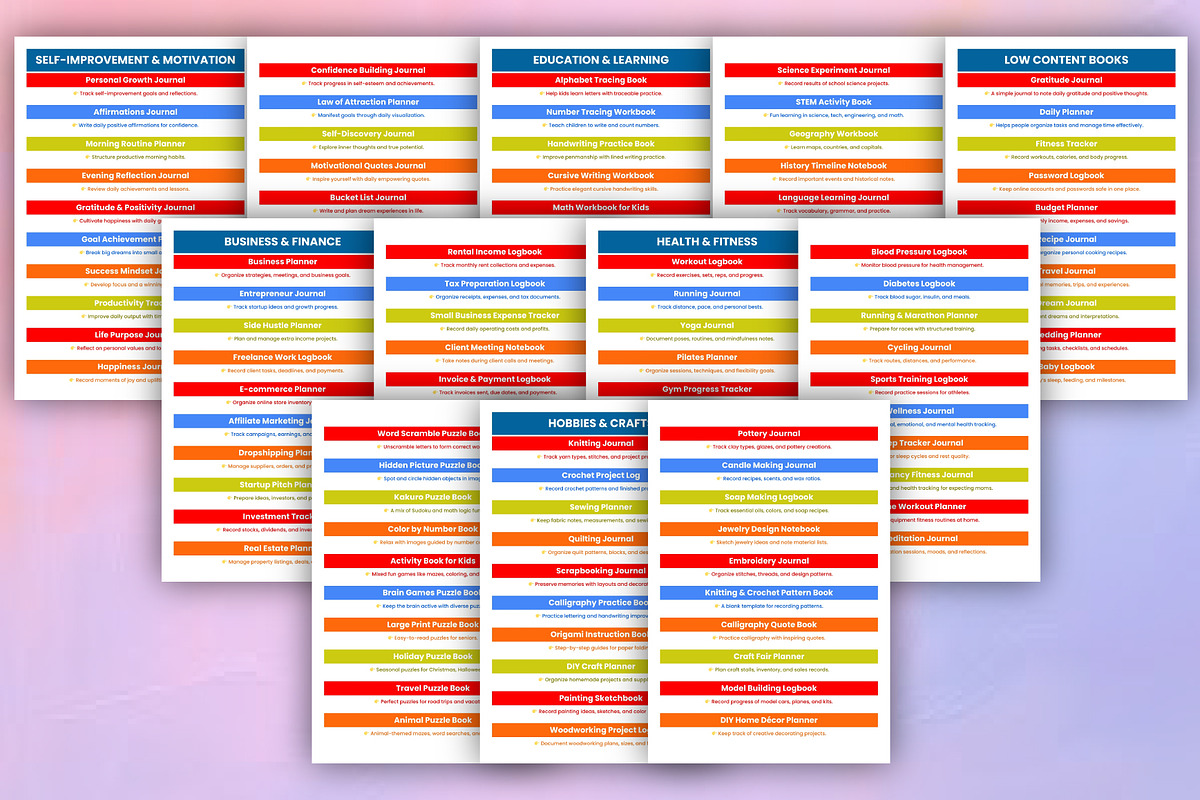 500+ Complete KDP Niche Bible preview 2