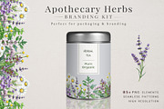 Herbal Apothecary Brand Kit, a Healthcare Illustration by AnitaPol (Thumbnail 9 of 18)