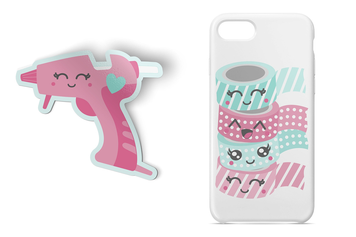 Kawaii Craft Tools, an Object Illustration by Huckleberry Hearts (Photo 2 of 3)
