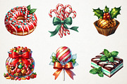 Christmas Candy Sublimation Clipart, an Illustration by RobertsArt (Thumbnail 2 of 7)