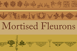 Mortised Fleurons