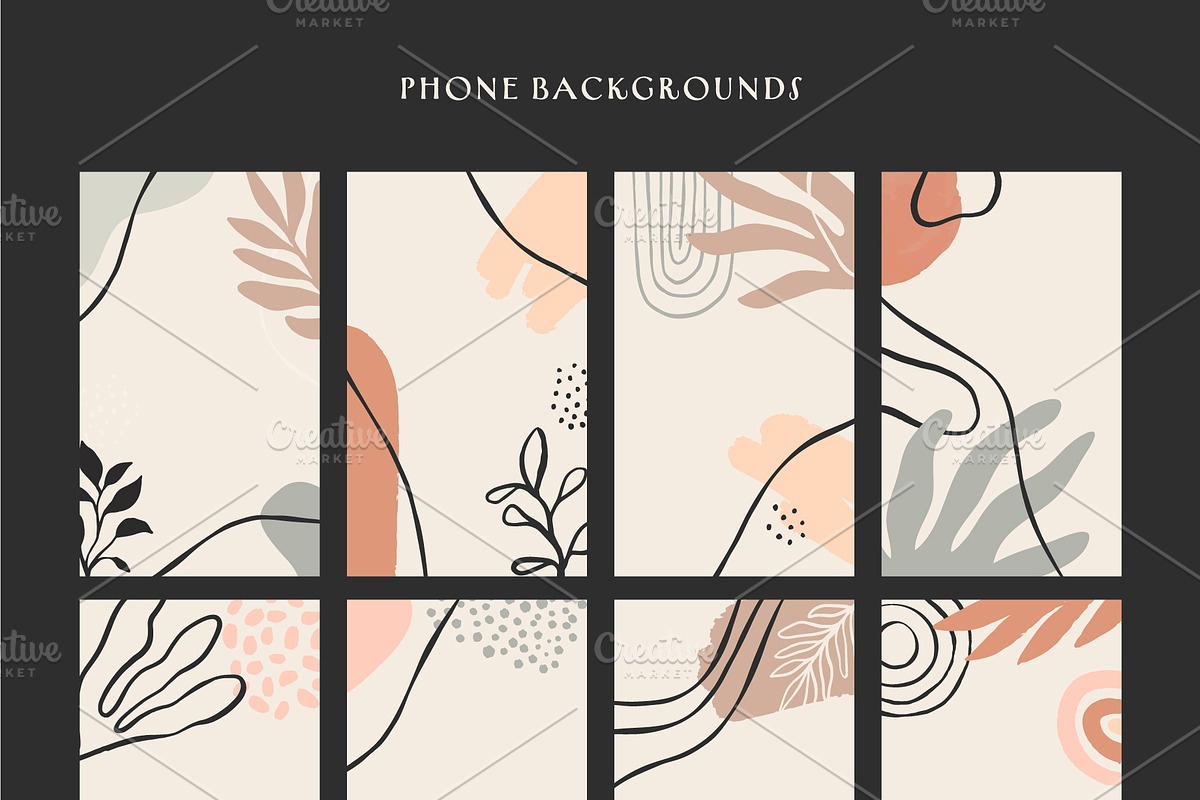 Fine Organic Shapes, a Background Graphic by Dedraw Studio (Photo 5 of 11)