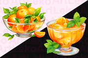 Oranges Watercolor Clipart, a Food Illustration by LekoArt (Thumbnail 8 of 10)