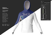 High Running Jersey Hood Mockup, a Shirt Mockup by Nanggroe Scripting (Thumbnail 5 of 9)