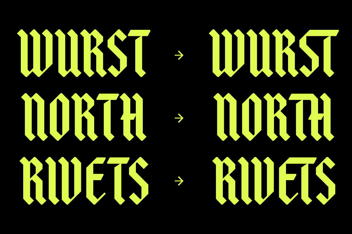 Stackwin - Gothic Blackletter Font, a Blackletter Font by Typia Nesia (Photo 7 of 14)