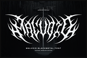 Malvoid | Black Metal Font, a Blackletter Font by Denustudios (Thumbnail 1 of 12)