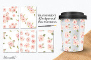 Watercolour Flower Pink Clipart Set, a Decorative Illustration by Bloomella (Thumbnail 4 of 7)