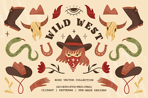 Wild West Clipart Patterns