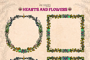 Hearts and Flowers Boho Vintage Set, a Decorative Illustration by Ink Stories (Thumbnail 17 of 24)