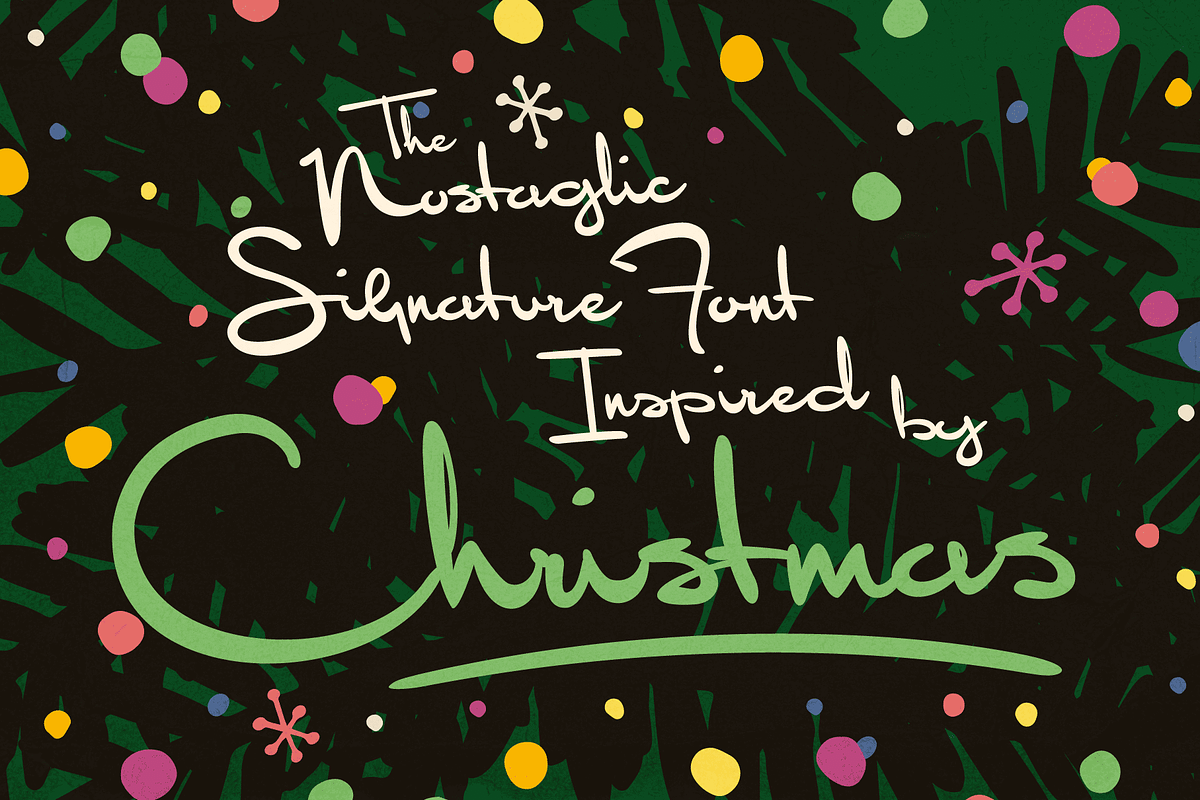 Sentimental Feeling - Christmas Font, a Script Font by Wingsart Studio (Photo 2 of 11)