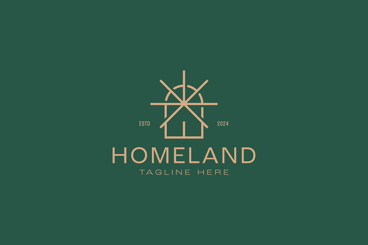 Home Logo Arched Window Sunshine, a Branding & Logo Template by Signatoro (Photo 1 of 2)
