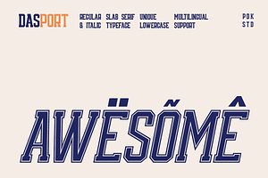 Dasport - Baseball Sport Font