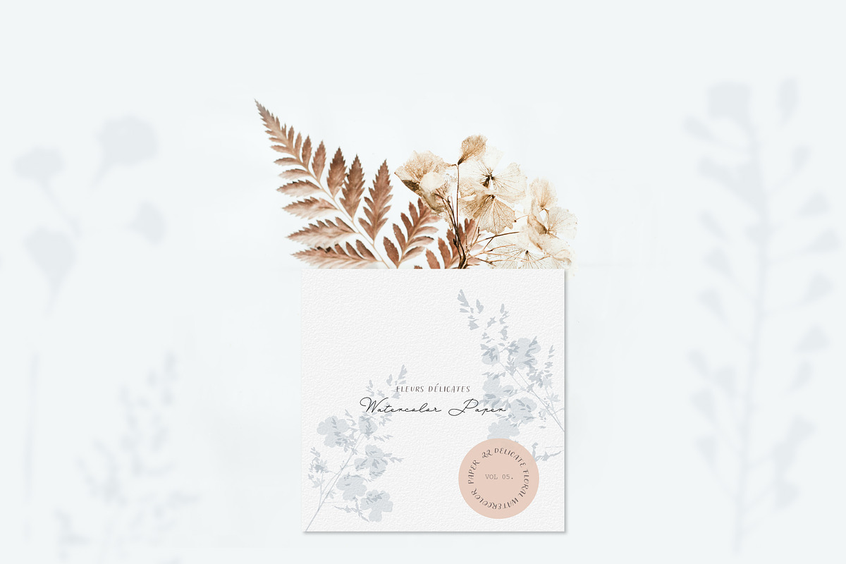 BUNDLE Floral watercolor paper, a Texture Illustration by Anna Sokol (Photo 54 of 71)