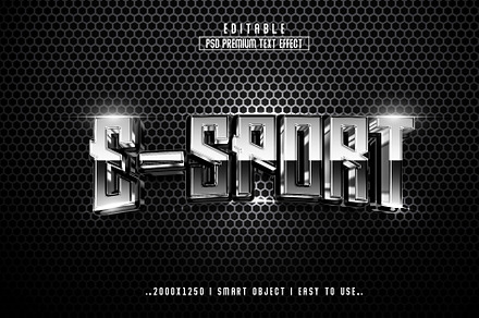 Esport 3D Text Effect Style, a Layer Style Add-On by Md Jahidul99