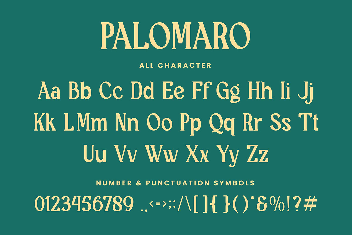 Palomaro - Vintage Font, a Script Font by AQR Studio (Photo 8 of 9)