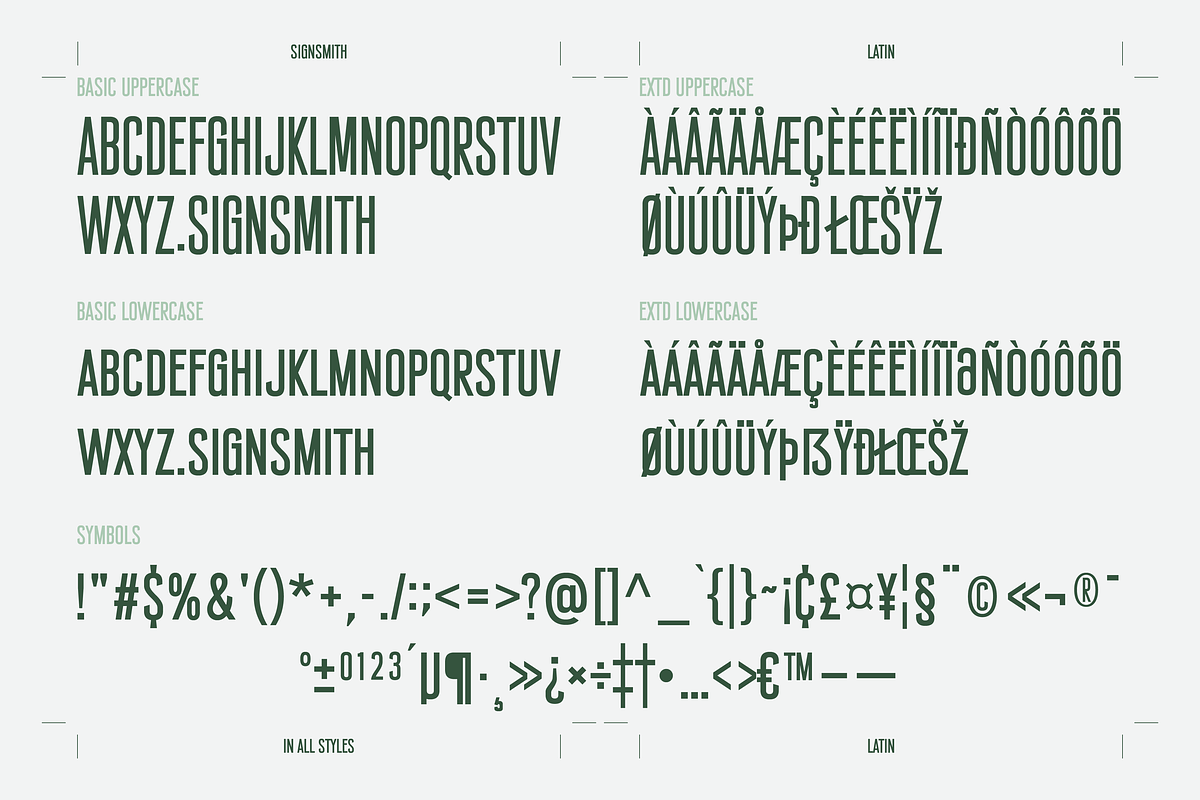 SFC Signsmith Variable Font, a Sans Serif Font by Skilline Supply Co. (Photo 10 of 21)