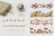 Autumn flowers watercolor clipart, an Illustration by Kate Lanbina (Thumbnail 12 of 22)