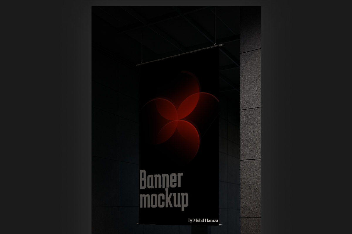 Hanging Banner Mockup – Realistic, an Advertising Mockup by MD.HAMZA.DESIGNS (Photo 2 of 3)