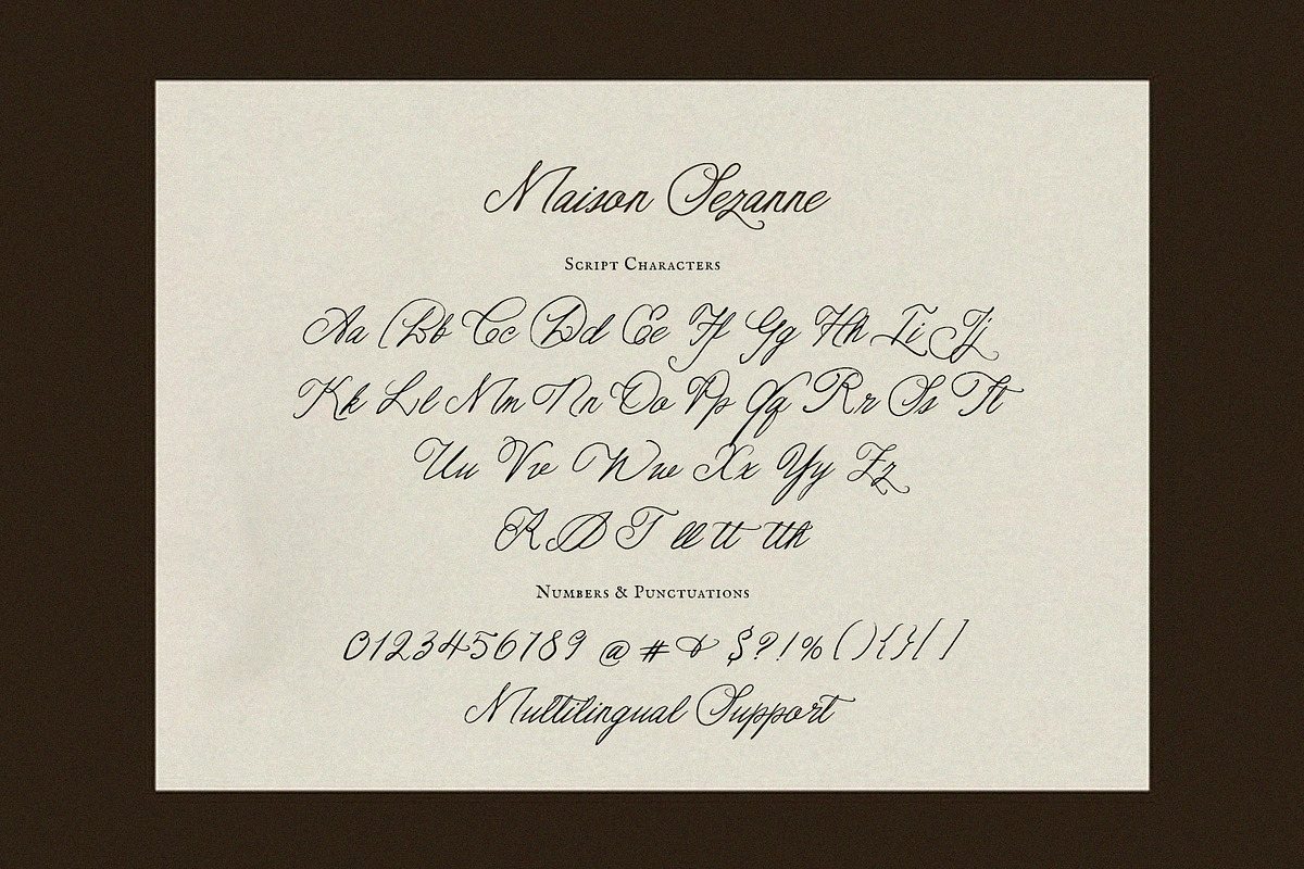 Maison Sezanne | Handwritten Font, a Script Font by Calamar Studio (Photo 15 of 15)