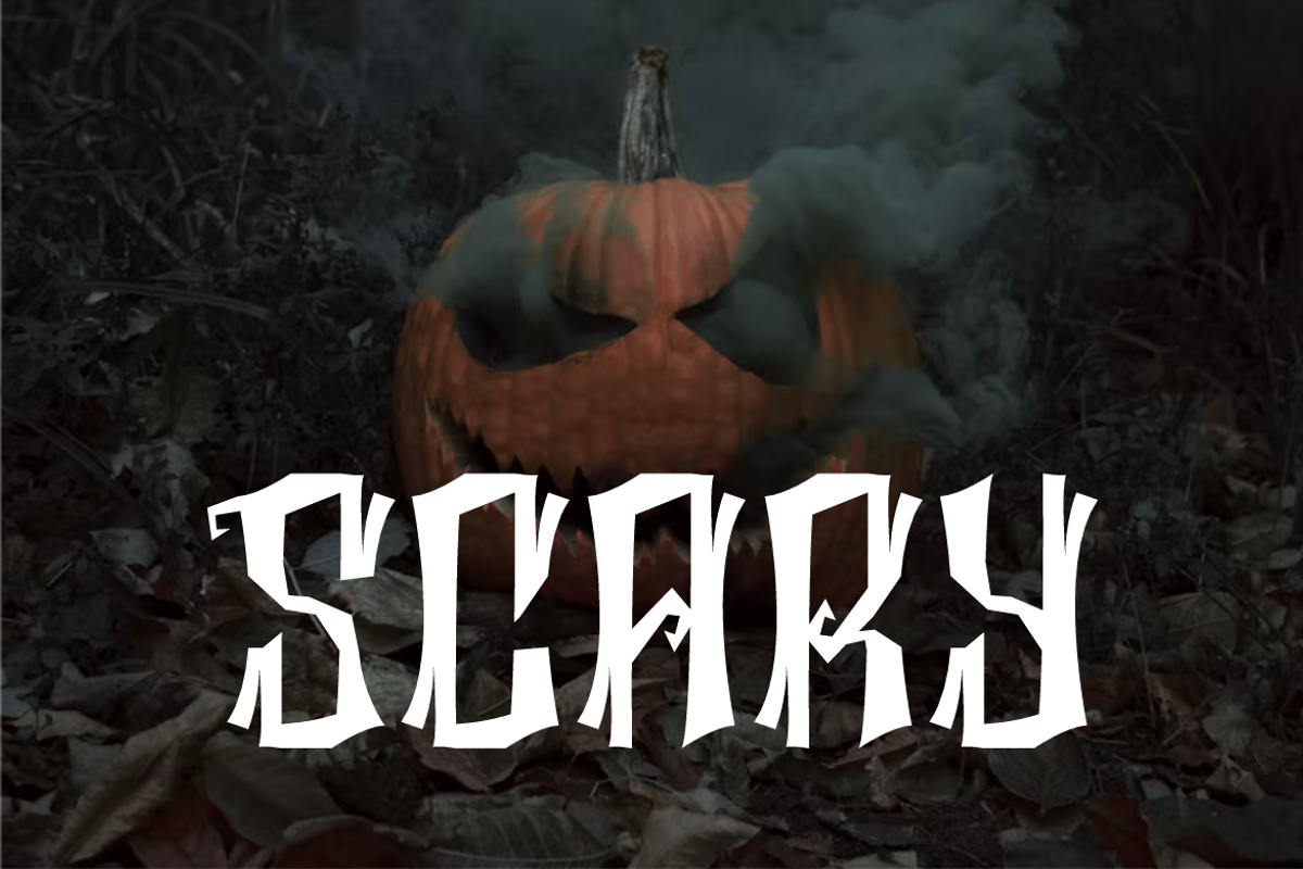 Rickwo Spooky - Halloween Font, a Blackletter Font by Iqsiart Studio (Photo 4 of 8)