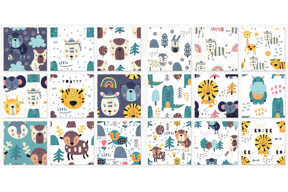 Big Kids Bundle Graphic & Patterns, an Animal Illustration by Nursery Art (Photo 9 of 18)