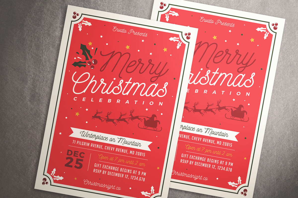 Christmas Celebration Flyer, a Flyer Template by KMZVR.Lab (Photo 2 of 4)