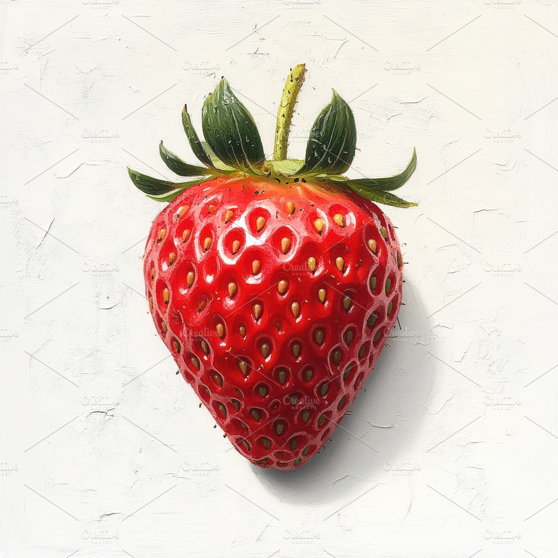 Ripe red strawberry isolated on tran, a Food & Drink Photo by Pixeness Studio